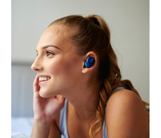 Sony WF-XB700L Niebieskie - 558062 - zdjęcie 3